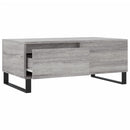 sofabord 90x50x36,5 cm konstrueret træ grå sonoma-eg