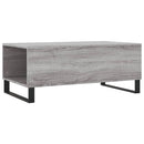 sofabord 90x50x36,5 cm konstrueret træ grå sonoma-eg
