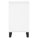 skænk 40x35x70 cm konstrueret træ hvid