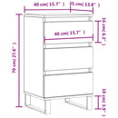 skænk 40x35x70 cm konstrueret træ hvid