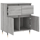 skænk 60x35x70 cm konstrueret træ grå sonoma-eg