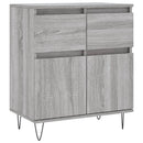 skænk 60x35x70 cm konstrueret træ grå sonoma-eg
