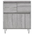 skænk 60x35x70 cm konstrueret træ grå sonoma-eg