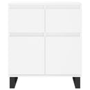 skænk 60x35x70 cm konstrueret træ hvid