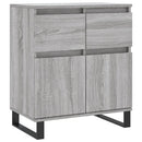skænk 60x35x70 cm konstrueret træ grå sonoma-eg
