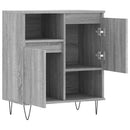 skænk 60x35x70 cm konstrueret træ grå sonoma-eg