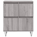 skænk 60x35x70 cm konstrueret træ grå sonoma-eg