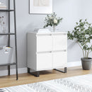 skænk 60x35x70 cm konstrueret træ hvid