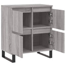 skænk 60x35x70 cm konstrueret træ grå sonoma-eg