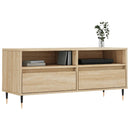 tv-bord 100x34,5x44,5 cm konstrueret træ sonoma-eg