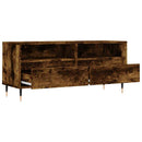 tv-bord 100x34,5x44,5 cm konstrueret træ røget egetræsfarve