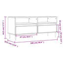 tv-bord 100x34,5x44,5 cm konstrueret træ røget egetræsfarve