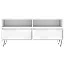 tv-bord 100x34,5x44,5 cm konstrueret træ hvid