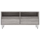 tv-bord 100x34,5x44,5 cm konstrueret træ grå sonoma-eg