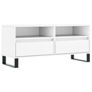 tv-bord 100x34,5x44,5 cm konstrueret træ hvid