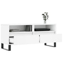 tv-bord 100x34,5x44,5 cm konstrueret træ hvid