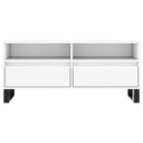 tv-bord 100x34,5x44,5 cm konstrueret træ hvid