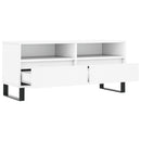 tv-bord 100x34,5x44,5 cm konstrueret træ hvid