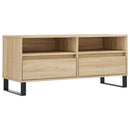 tv-bord 100x34,5x44,5 cm konstrueret træ sonoma-eg