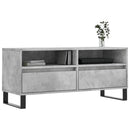 tv-bord 100x34,5x44,5 cm konstrueret træ betongrå
