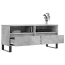 tv-bord 100x34,5x44,5 cm konstrueret træ betongrå