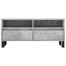tv-bord 100x34,5x44,5 cm konstrueret træ betongrå