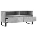 tv-bord 100x34,5x44,5 cm konstrueret træ betongrå