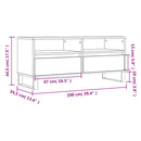 tv-bord 100x34,5x44,5 cm konstrueret træ betongrå
