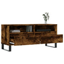 tv-bord 100x34,5x44,5 cm konstrueret træ røget egetræsfarve