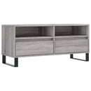 tv-bord 100x34,5x44,5 cm konstrueret træ grå sonoma-eg