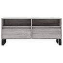 tv-bord 100x34,5x44,5 cm konstrueret træ grå sonoma-eg