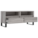 tv-bord 100x34,5x44,5 cm konstrueret træ grå sonoma-eg