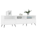 tv-bord 150x30x44,5 cm konstrueret træ hvid