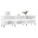 tv-bord 150x30x44,5 cm konstrueret træ hvid