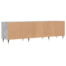 tv-bord 150x30x44,5 cm konstrueret træ betongrå