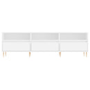 tv-bord 150x30x44,5 cm konstrueret træ hvid