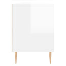 tv-bord 150x30x44,5 cm konstrueret træ hvid højglans