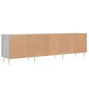 tv-bord 150x30x44,5 cm konstrueret træ grå sonoma-eg