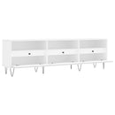 tv-bord 150x30x44,5 cm konstrueret træ hvid