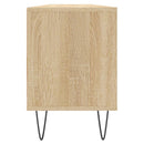 tv-bord 150x30x44,5 cm konstrueret træ sonoma-eg