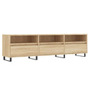 tv-bord 150x30x44,5 cm konstrueret træ sonoma-eg