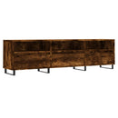 tv-bord 150x30x44,5 cm konstrueret træ røget egetræsfarve