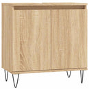 badeværelsesskab 58x33x60 cm konstrueret træ sonoma-eg