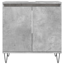badeværelsesskab 58x33x60 cm konstrueret træ betongrå