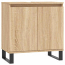 badeværelsesskab 58x33x60 cm konstrueret træ sonoma-eg