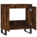 badeværelsesskab 58x33x60 cm konstrueret træ røget egetræsfarve