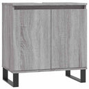 badeværelsesskab 58x33x60 cm konstrueret træ grå sonoma-eg