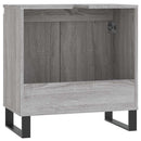 badeværelsesskab 58x33x60 cm konstrueret træ grå sonoma-eg