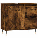 badeværelsesskab 65x33x60 cm konstrueret træ røget egetræ