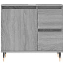 badeværelsesskab 65x33x60 cm konstrueret træ grå sonoma-eg